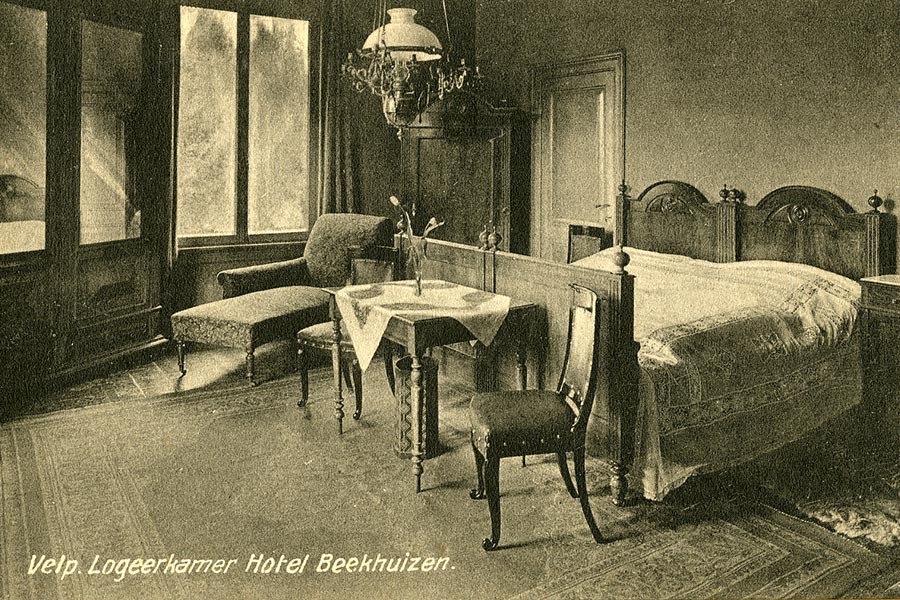 Hotelkamer 1919-1920, bron: Gelders Archief