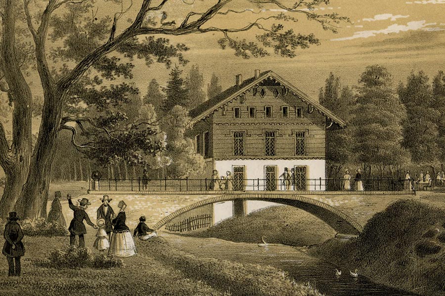 Hotel beekhuizen 1850, bron: Gelders Archief