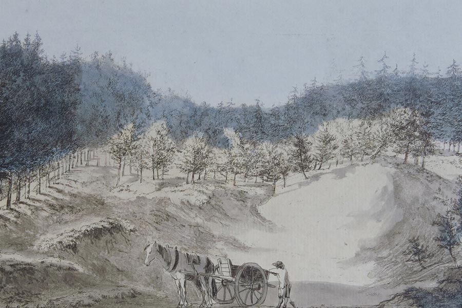 Zandgraverij 1790, bron: Gelders Archief
